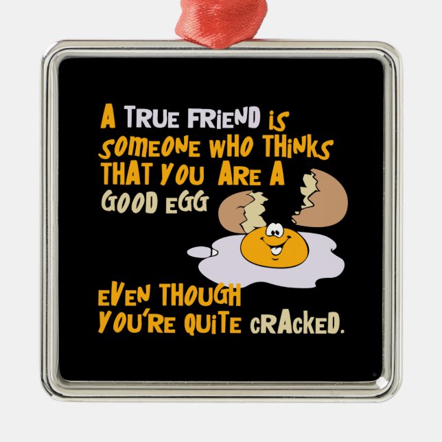 Bra äggprydnad julgransprydnad metall (Framsidan)