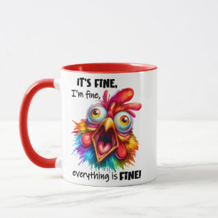 Bra, allt är BRA Funny Chicken Mugg