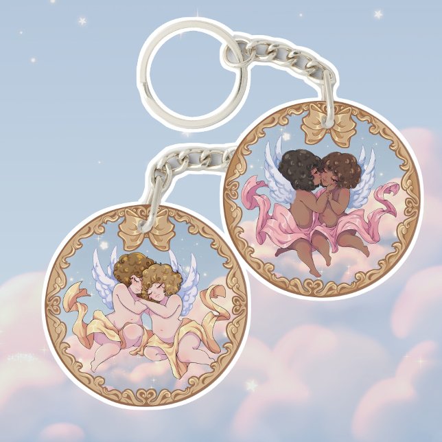 Bra Änglar Acrylic Keychain (Skapare uppladdad)