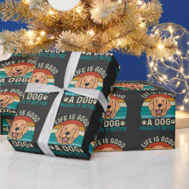 bra är en hund som gör livet bättre presentpapper