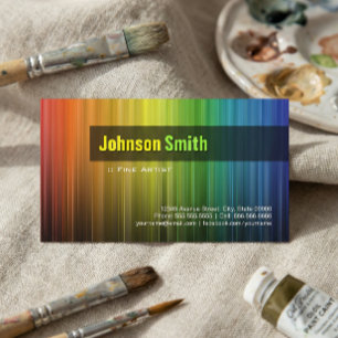 Bra Artist - Snyggt Rainbow Färg Visitkort