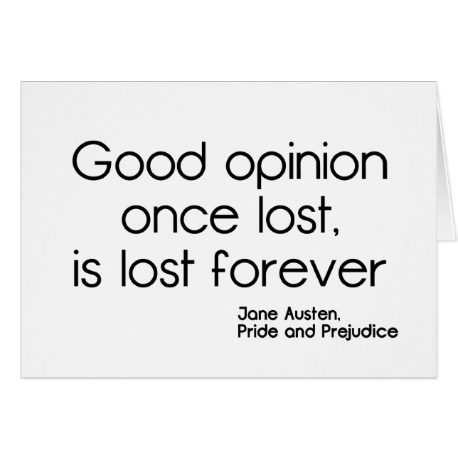 Bra åsikt hälsningskort (Framsidan Horizontal)