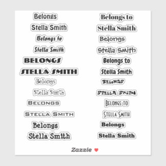 Bra att läsa handskriftsskript personaliz namn klistermärken