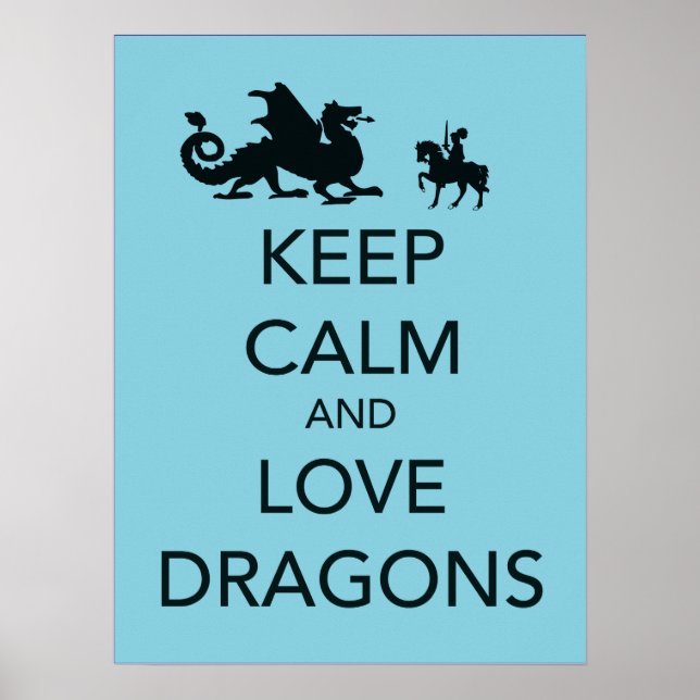 bra av behålla Lugn och Kärlek Dragons- poster (Framsidan)