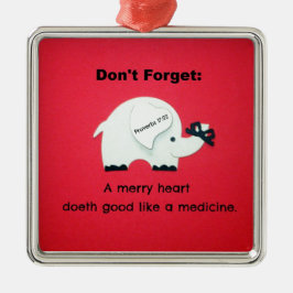 Bra av hjärtdun som läkemedel julgransprydnad metall