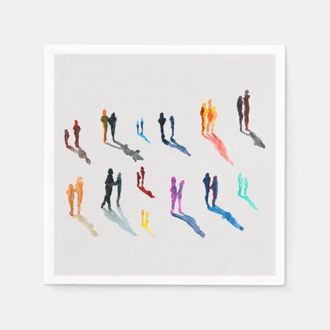 Bra av konst vattenfärg pappersservett (Framsidan)