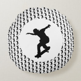 Bra av motiv-skateboarding-offert alltid rund kudde