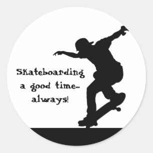Bra av motiv-skateboarding-offert alltid runt klistermärke