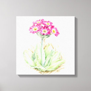 Bra av på primula rosa-arbetsyta canvastryck