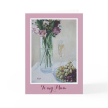 bra av söt rosa lycklig Mors dag blommigt 