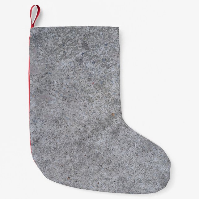 bra av Struktur-betong-grått-sten Liten Julstrumpa (Framsidan)