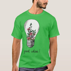 bra av växtlighet, vattenfärg älskare trädgård t shirt
