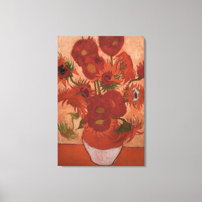 bra av vincent van gogh-imponerande solroskonst canvastryck (Framsida)