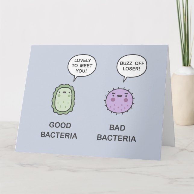 Bra Bacteria, Bad Bacteria Kort (Framsida)
