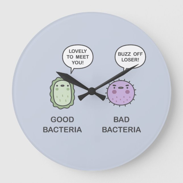 Bra Bacteria, Bad Bacteria Stor Klocka (Framsida)