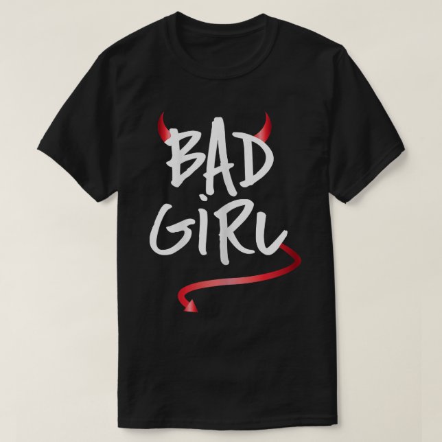 Bra Bad Girl Best Friend TsMatching BFF-utfall T Shirt (Design framsida)