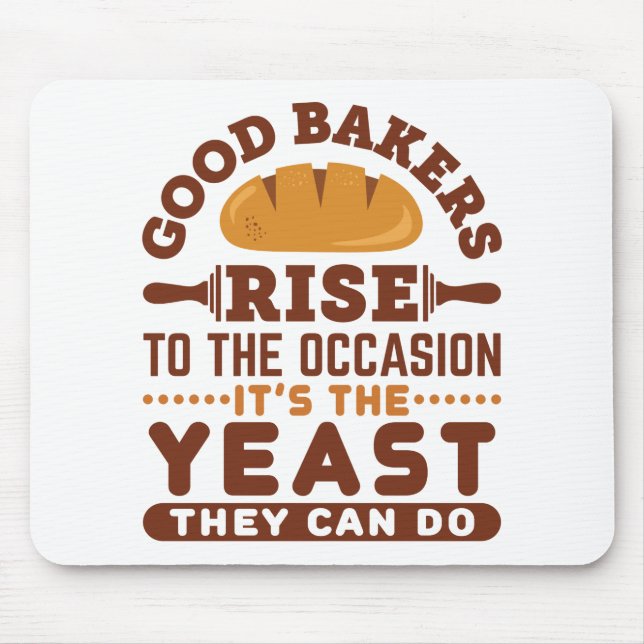 Bra Bakers Stiga upp till Tillfälle Funny Baking Musmatta (Framsidan)