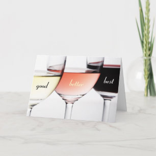 Bra, bättre, bästa födelsedagskort kort