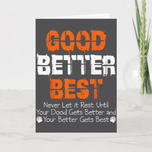 Bra Bättre Låt Aldrig Det Vila Motivationscitat  Kort