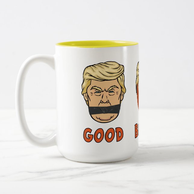 Bra bättre Trumpskalle för demokrat Två-Tonad Mugg (Vänster)