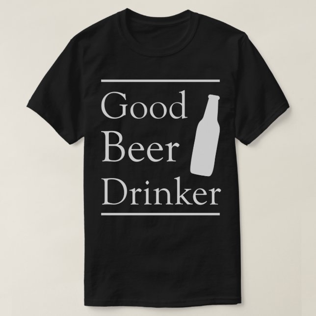 Bra Beer Drinker T Shirt (Design framsida)