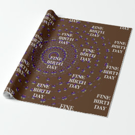 BRA BIRTH DAY_kaleidoscop_Gift_LILA_BROWN Wrap Presentpapper