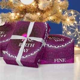 BRA BIRTH DAY_kaleidoscop_Gift_ROYALPURPLE_BLACK Presentpapper