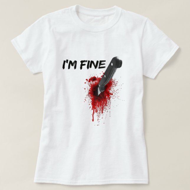 Bra Bloody (baksidan) T-Shirt (Design framsida)
