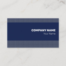 Bra Blue Monochrome Small Rhombus Visitkort