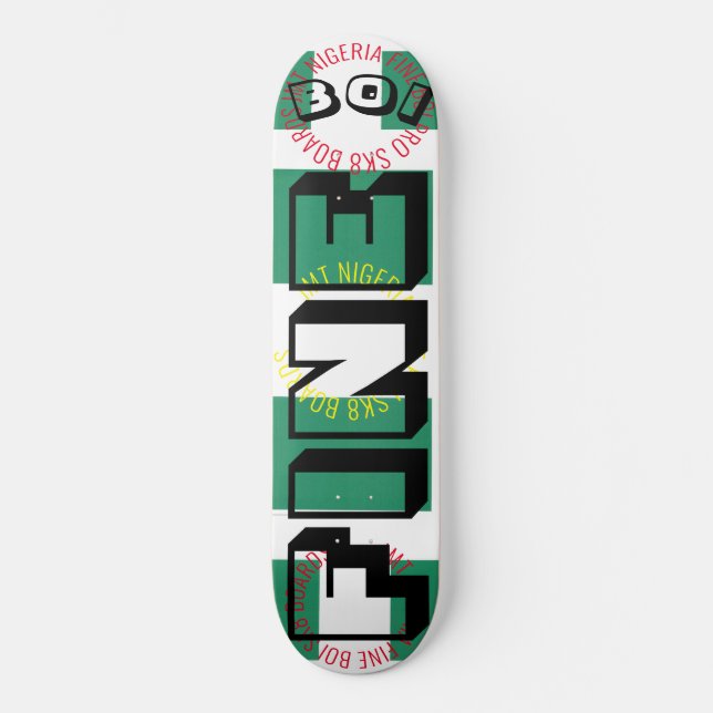 BRA BOI JMT NIGERIA 8 1/4-tums Skateboard Deck (Framsida)