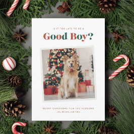 Bra Boy-Hund julfotoport Julkort