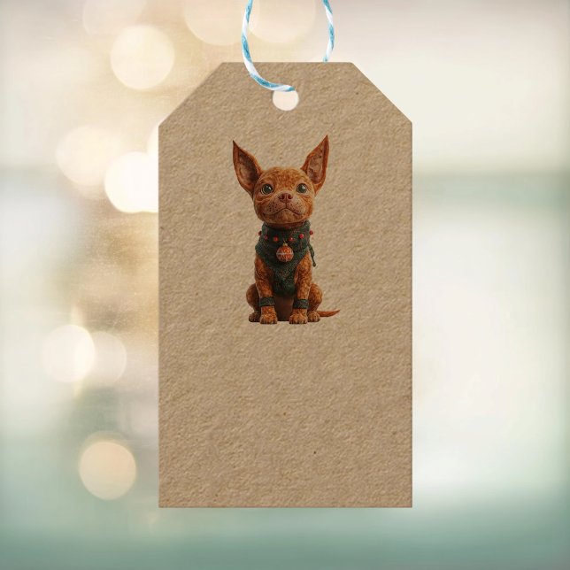 Bra Boy jul Hund Kraft Gift Märkres  Presentetikett (Skapare uppladdad)