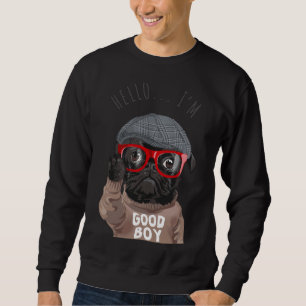 bra boy pug Classic T-Shirt 609 Lång Ärmad Tröja