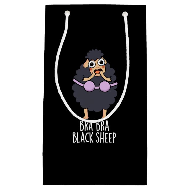 Bra-bra Black Sheep Funny Animal Pun Mörk BG (Framsidan)