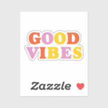 bra bra färgglatt modern bokstav positiv dekal