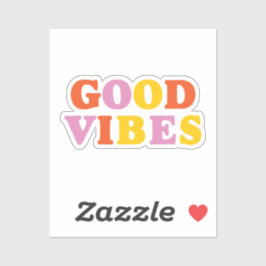 bra bra färgglatt modern bokstav positiv dekal