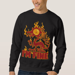 Bra Burning Dragon Lång Ärmad Tröja