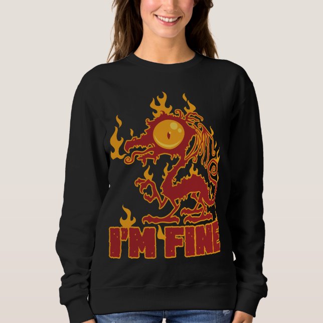 Bra Burning Dragon T Shirt (Framsida)