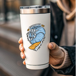 Bra California Vibes Surfing | Skärmklippsmärke Klistermärken