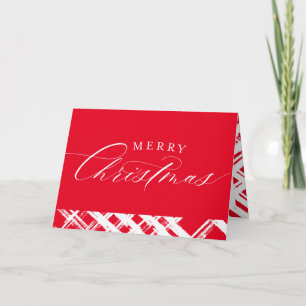 BRA CALLIGRAPHY God jul söt elegant röd Kort