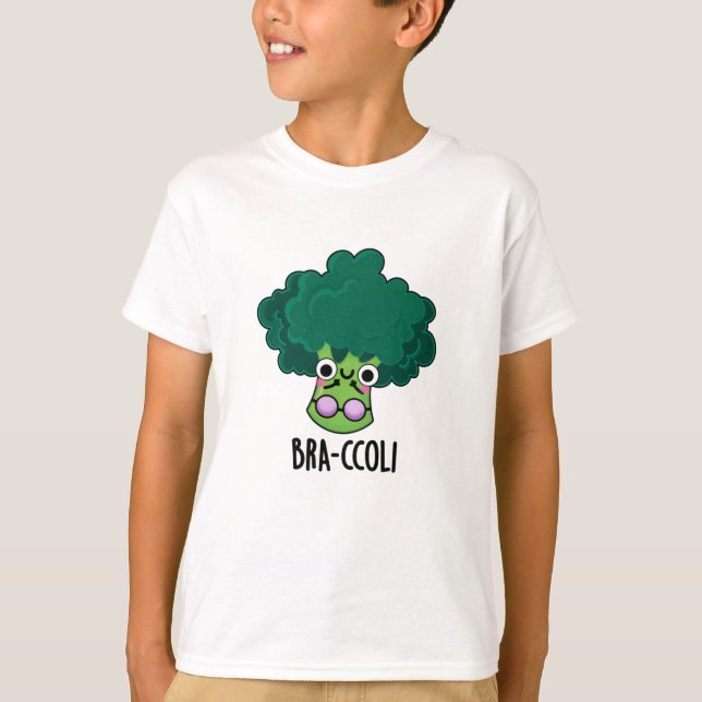 Bra-ccoli Funny Veggie Broccoli Bra Pun T Shirt (Framsida)
