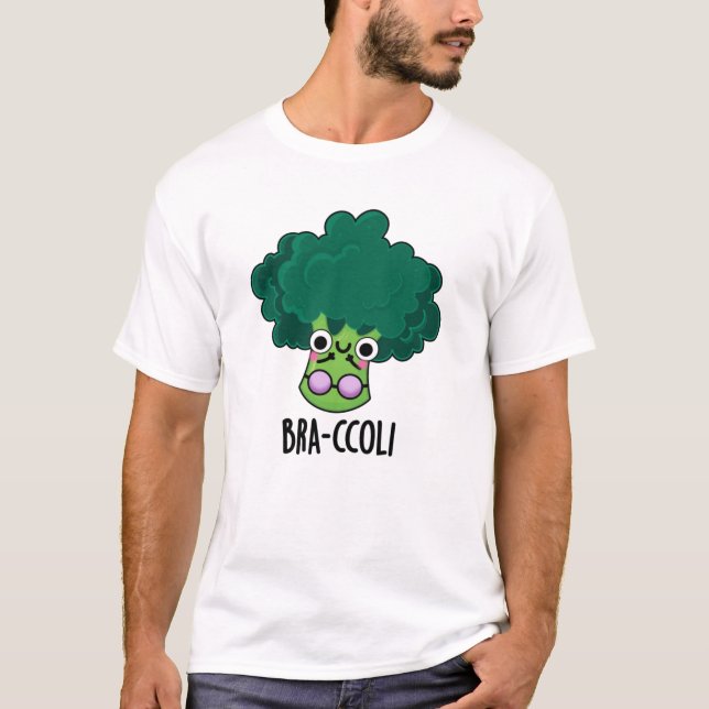 Bra-ccoli Funny Veggie Broccoli Bra Pun T Shirt (Framsida)