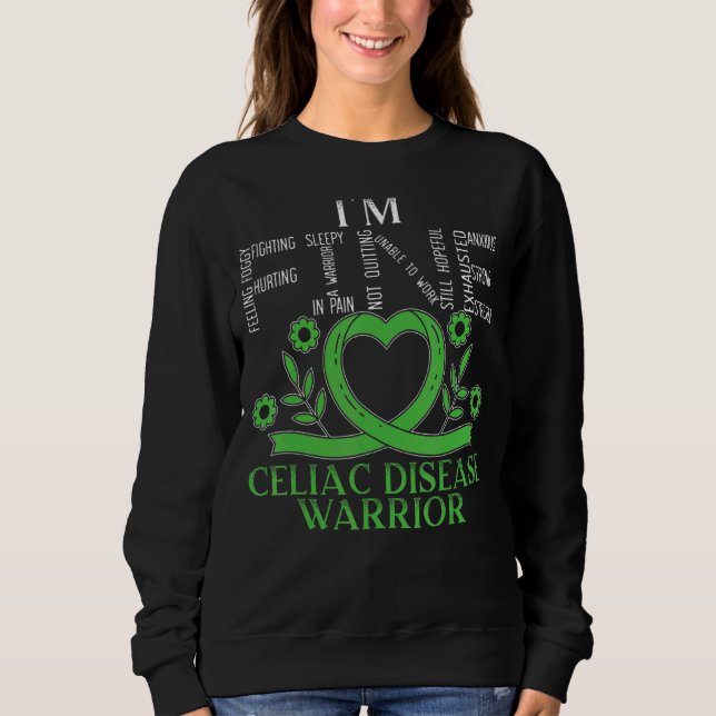 Bra Celiac Disease Warrior I Hate Gluten T Shirt (Framsida)