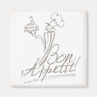Bra Chef säger Bon Appetit! Magnet