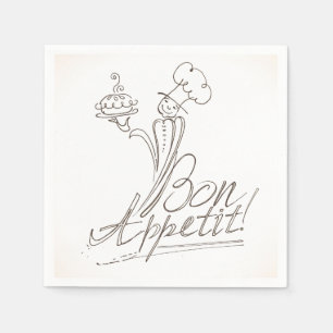 Bra Chef säger Bon Appetit! Pappersservett
