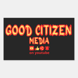BRA CITIZEN MEDIA merch Rektangulärt Klistermärke