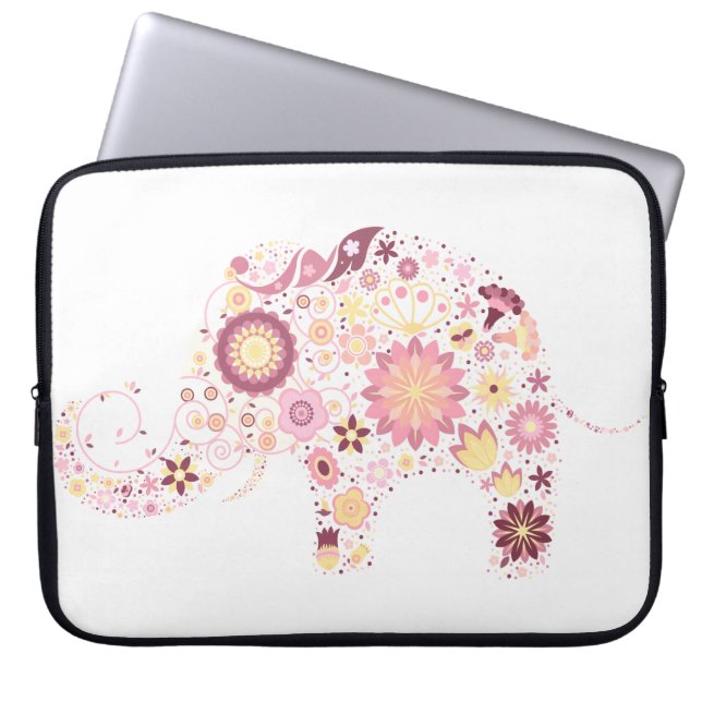 Bra Coola Cute Girly Retro Blommigt Mode Laptop Sleeve (Framsidan)