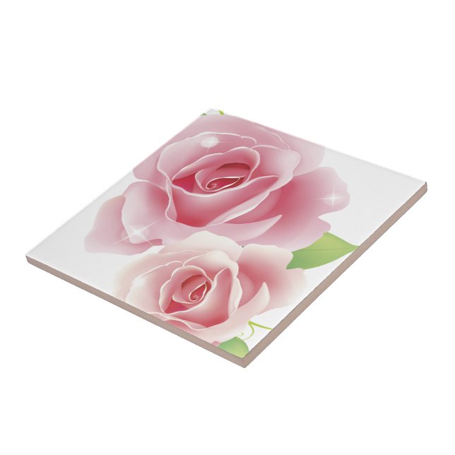 Bra Coola Flowers Cute Girly Retro Blommigt Kakelplatta (Sidan)