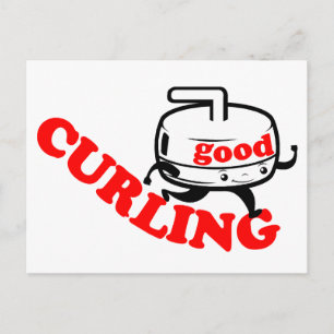 [ BRA CURLING ] Retro Stone Guy-kort och vykort