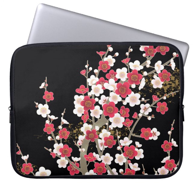 Bra Cute Coola Girly Retro Blommigt Mode Laptop Sleeve (Framsidan)